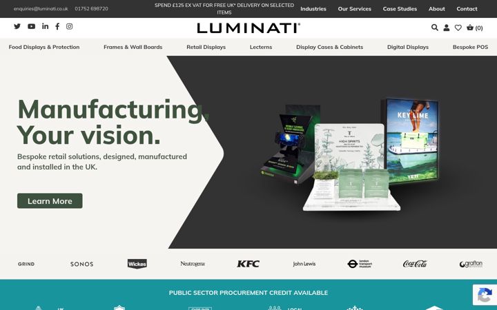 Screenshot of luminati.co.uk