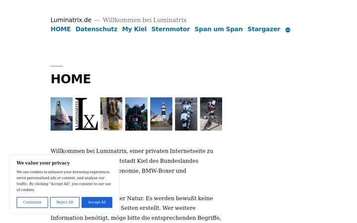 Screenshot of luminatrix.de