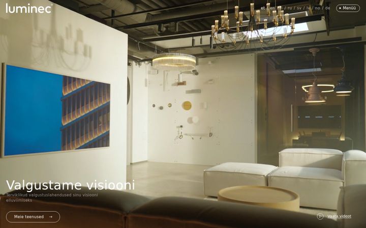 Screenshot of lumineclight.eu
