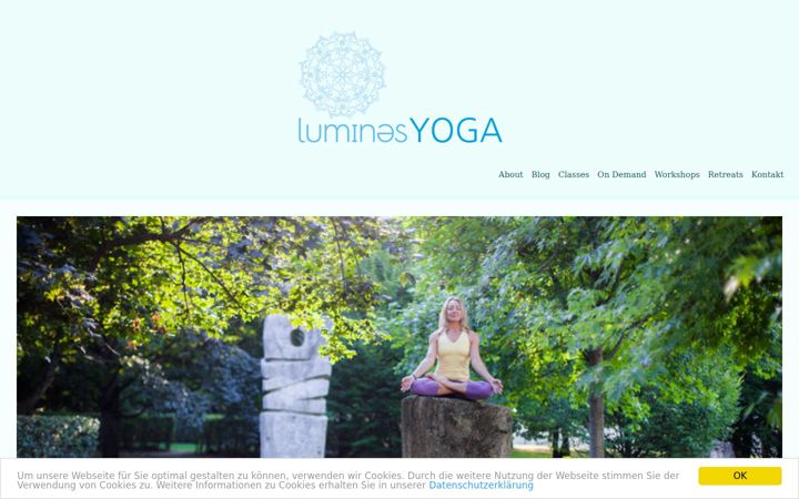 Screenshot of luminesyoga.de