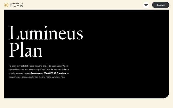 Screenshot of lumineusplan.nl