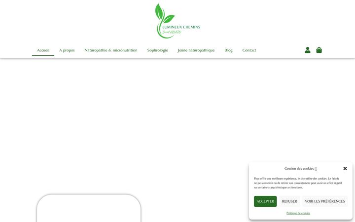 Screenshot of lumineuxchemins.com