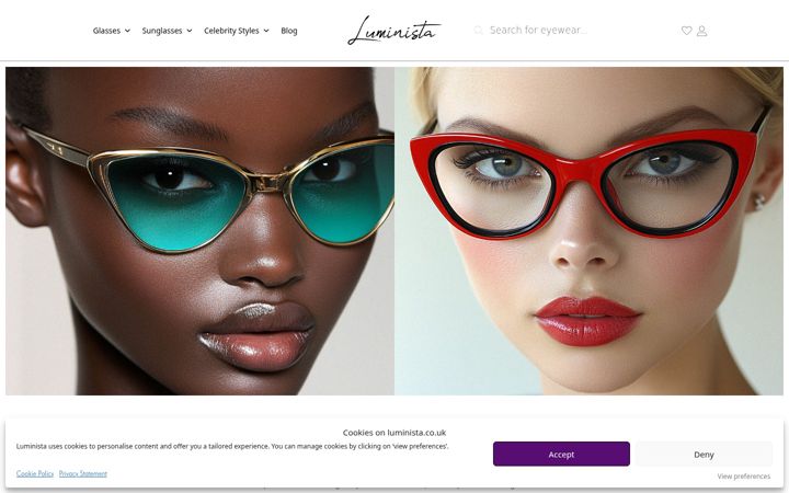 Screenshot of luminista.co.uk