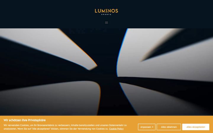 Screenshot of luminos-sports.com