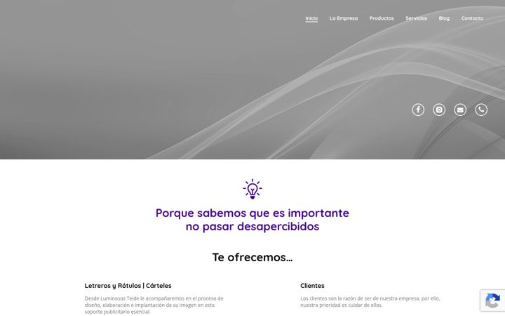 Screenshot of luminososteide.com