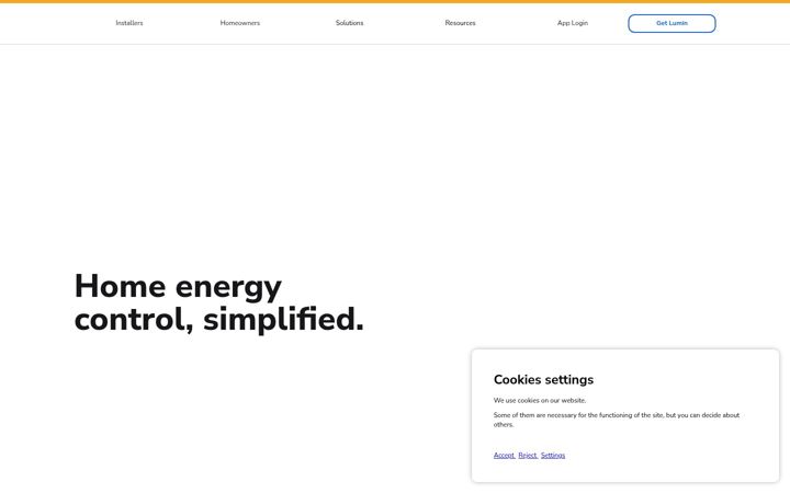 Screenshot of luminsmart.com
