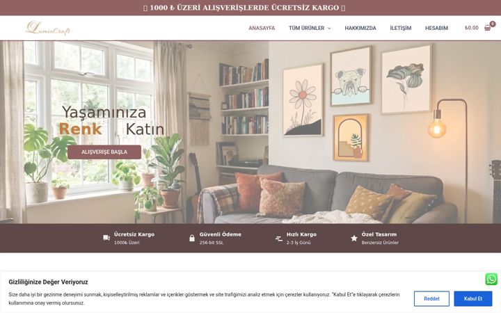 Screenshot of lumiocraft.com