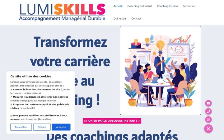 Screenshot of lumiskills.com
