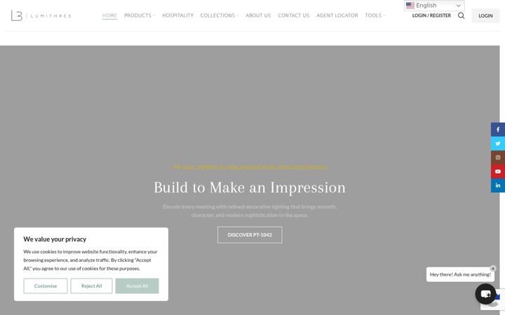 Screenshot of lumithree.com
