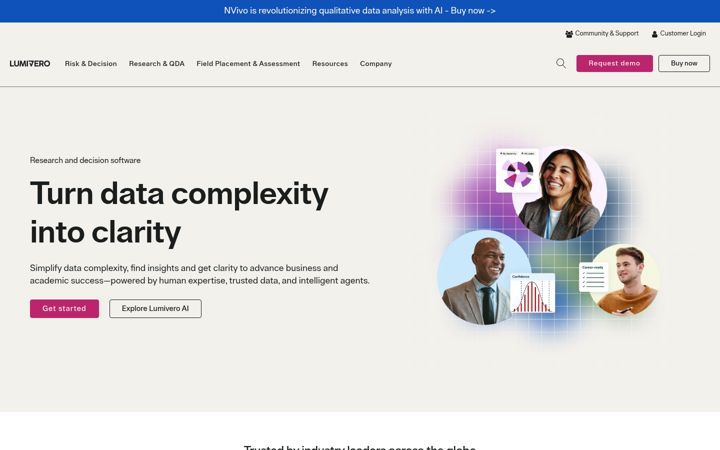 Screenshot of lumivero.com