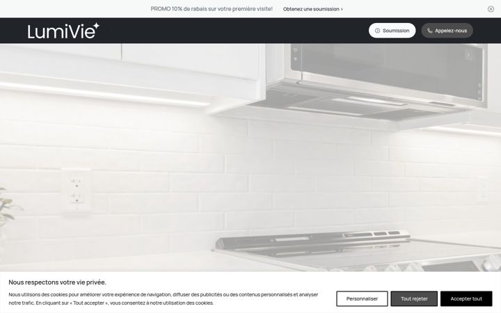 Screenshot of lumivie.net