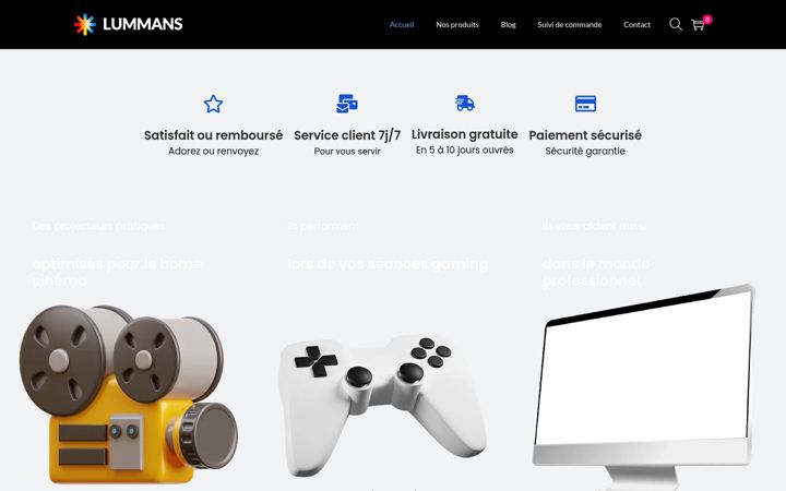Screenshot of lummans.com