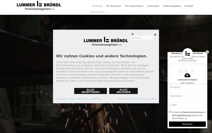 Screenshot of lummer-bruendl.de