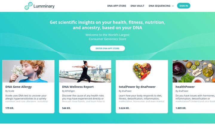 Screenshot of lumminary.com