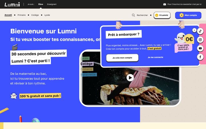Ekrano kopija lumni.fr