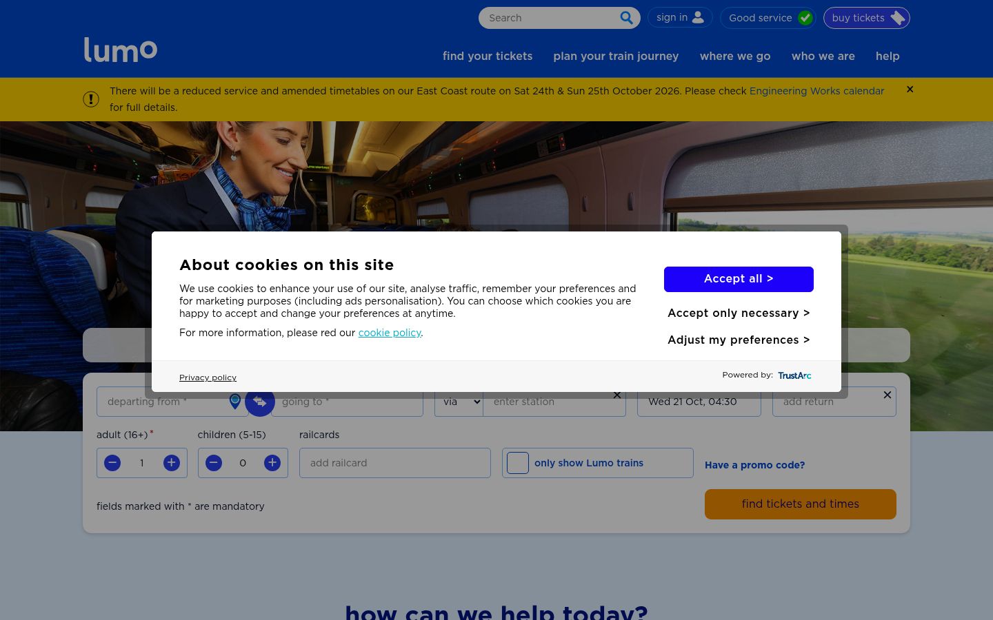 Sutikimo reklamjuostės, rodytos prieš bet kokią sąveiką, ekrano kopija