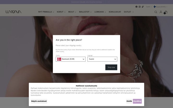 Screenshot of lumoava.fi