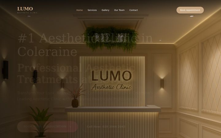 Screenshot of lumoclinic.co.uk