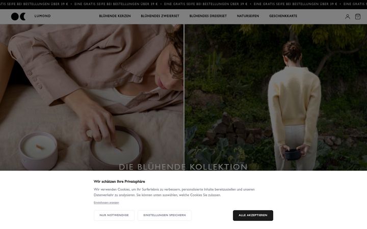 Screenshot of lumond.com