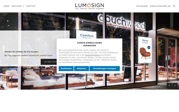 Screenshot of lumosign.de