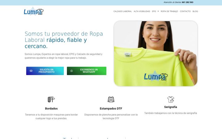 Screenshot of lumpa.es