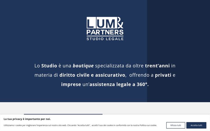 Screenshot of lumstudiolegale.it