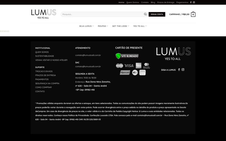 Screenshot of lumustoall.com.br