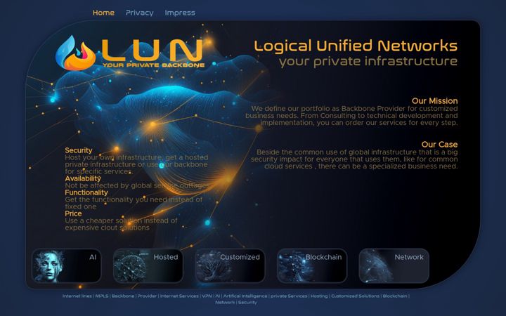 Screenshot of lun.at