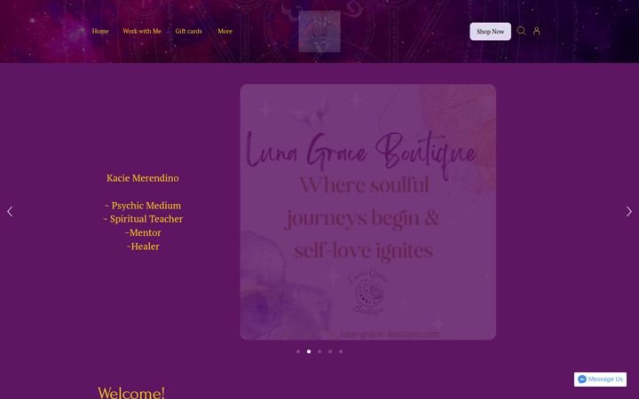Screenshot of luna-grace-boutique.com