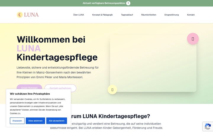 Screenshot of luna-mainz.de