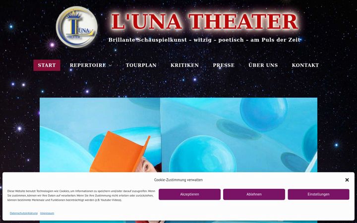 Screenshot of luna-theater.de