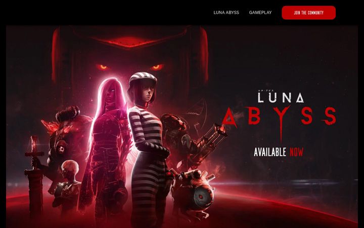 Screenshot of lunaabyss.com