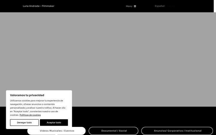 Screenshot of lunaandrade.com