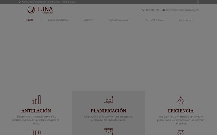Screenshot of lunaasociados.com