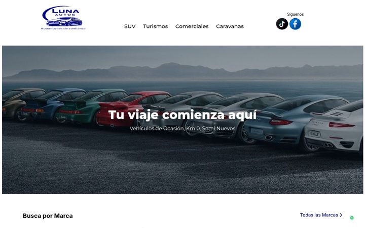 Screenshot of lunaautos.es