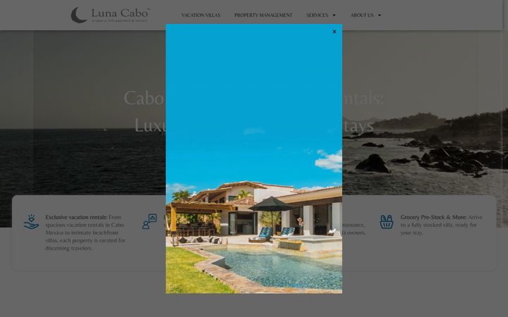 Screenshot of lunacabo.com