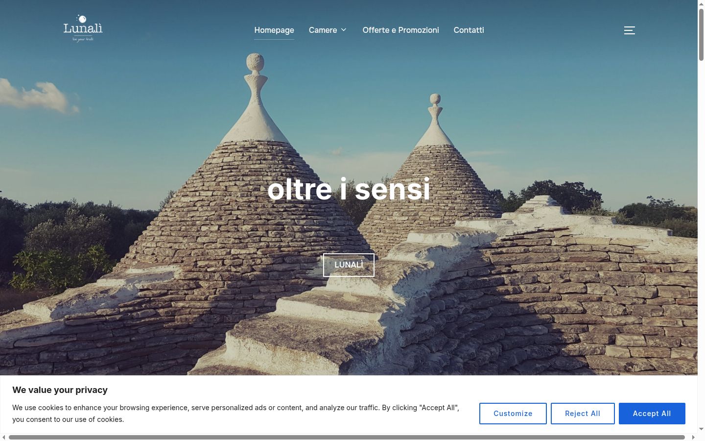 Screenshot van de toestemmingsbanner zoals getoond vóór enige interactie