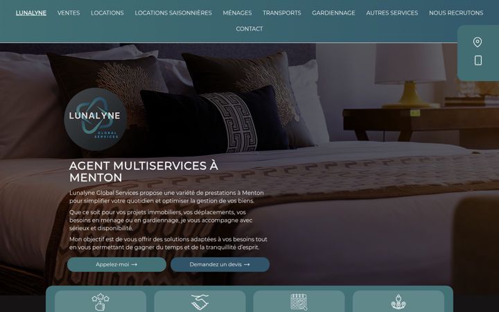 Screenshot of lunalyne.fr