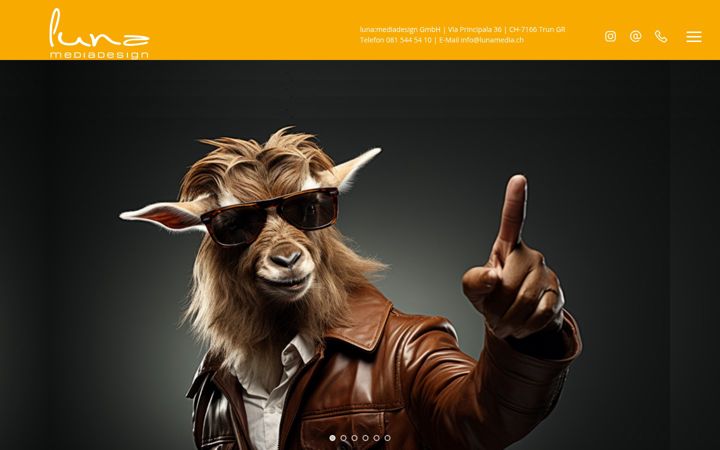 Screenshot of lunamedia.ch