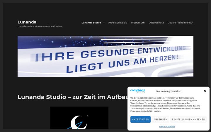 Screenshot of lunanda.de