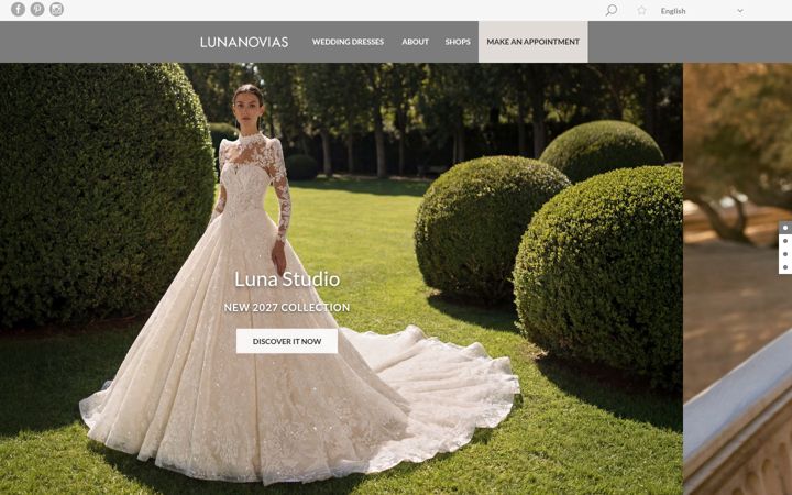 Screenshot of lunanovias.com