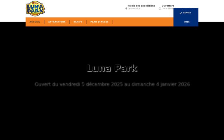 Screenshot of lunapark-nice.fr