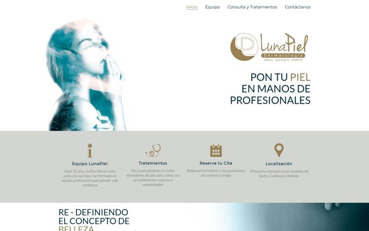 Screenshot of lunapiel.com