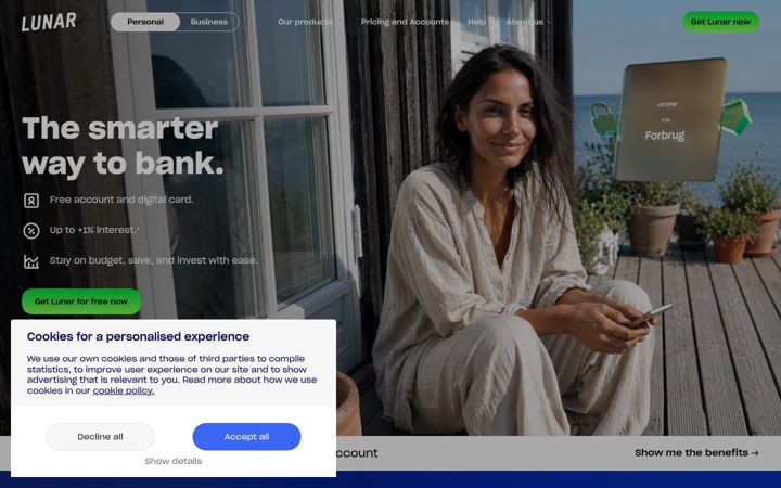 Screenshot of lunar.app