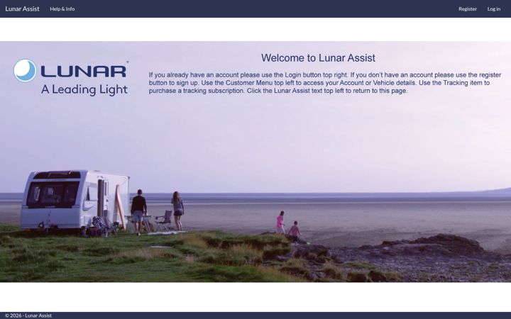 Screenshot of lunarassist.com