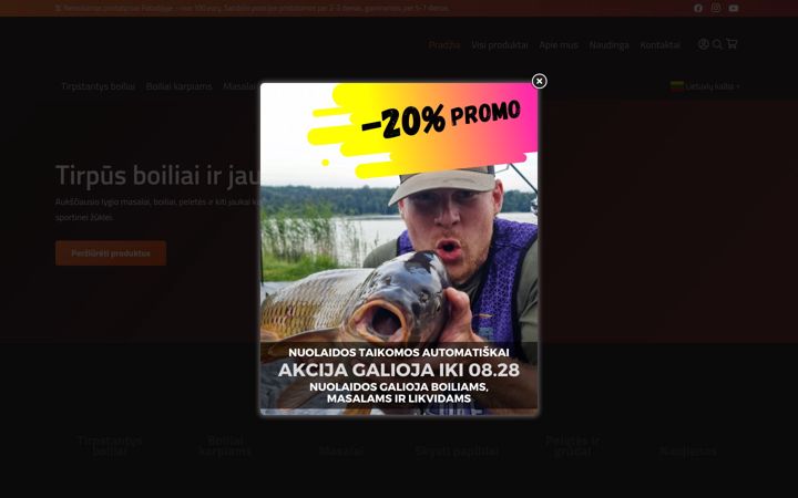 Screenshot of lunarbaits.com