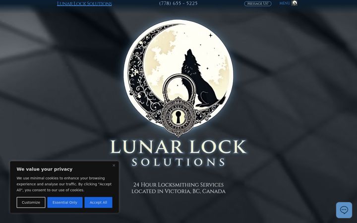 Screenshot of lunarlocks.com