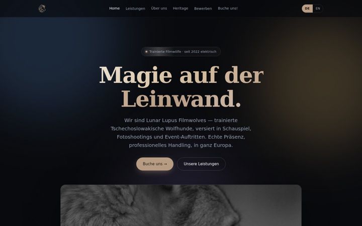 Screenshot of lunarlupus.com