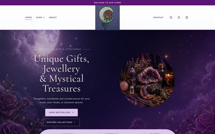 Screenshot of lunarrosecrafts.co.uk