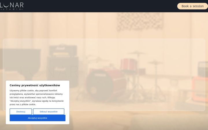 Screenshot of lunarsounds.pl
